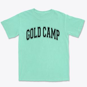 Gold Camp Elementary School Varsity Arch Premium Heavyweight T-shirt