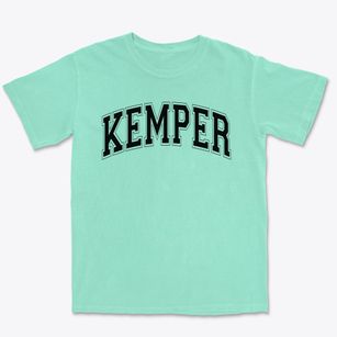 Kemper Elementary School Varsity Arch Premium Heavyweight T-shirt