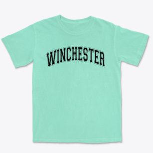 Winchester Alternative High School Varsity Arch Premium Heavyweight T-shirt