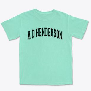A D Henderson University School Varsity Arch Premium Heavyweight T-shirt