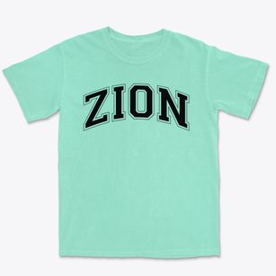 Zion Lutheran School Varsity Arch Premium Heavyweight T-shirt