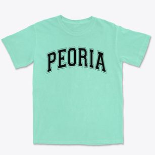 Peoria Developmental Center Varsity Arch Premium Heavyweight T-shirt