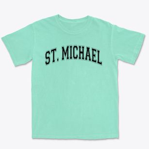 St Michael Parish Varsity Arch Premium Heavyweight T-shirt