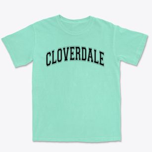 Cloverdale Junior High School Varsity Arch Premium Heavyweight T-shirt
