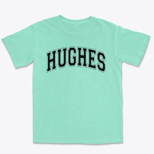 Hughes Elementary School Varsity Arch Premium Heavyweight T-shirt