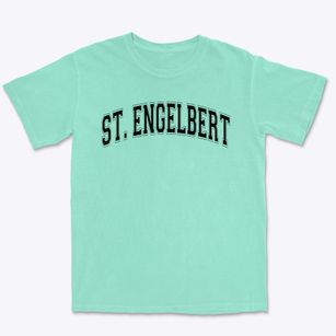 Saint Engelbert Focus School Varsity Arch Premium Heavyweight T-shirt