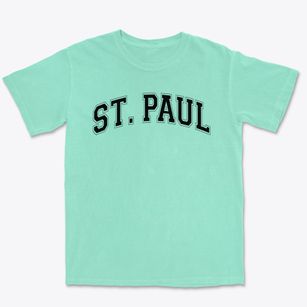 Saint Paul The Apostle School Varsity Arch Premium Heavyweight T-shirt
