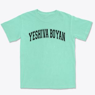 Yeshiva Boyan Varsity Arch Premium Heavyweight T-shirt