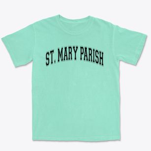 St Mary Parish Varsity Arch Premium Heavyweight T-shirt