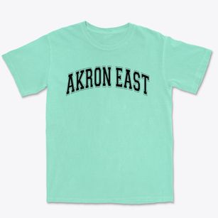 Akron East High School Varsity Arch Premium Heavyweight T-shirt