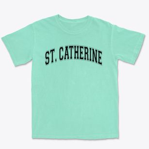 St Catherine Parish Varsity Arch Premium Heavyweight T-shirt