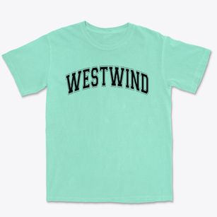Westwind Elementary School Varsity Arch Premium Heavyweight T-shirt