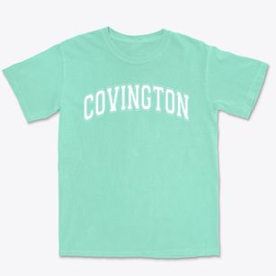 Covington Junior High School Varsity Arch Premium Heavyweight T-shirt