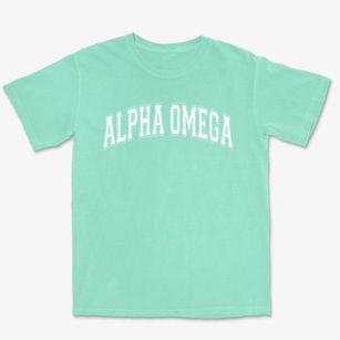 Alpha Omega Academy Varsity Arch Premium Heavyweight T-shirt