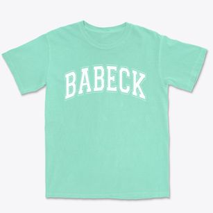 Babeck Elementary School Varsity Arch Premium Heavyweight T-shirt