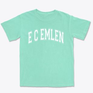 E C Emlen Elementary School Varsity Arch Premium Heavyweight T-shirt