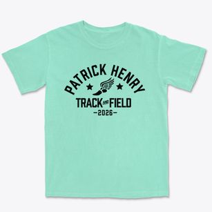 Patrick Henry Middle School Track and Field Premium Heavyweight T-shirt