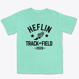 Heflin Elementary School Track and Field Premium Heavyweight T-shirt