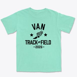 Van High School Track and Field Premium Heavyweight T-shirt