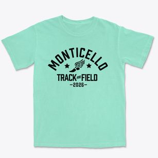 Monticello High School Track and Field Premium Heavyweight T-shirt