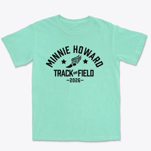 Minnie Howard School Track and Field Premium Heavyweight T-shirt