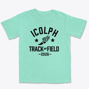 Icolph School Track and Field Premium Heavyweight T-shirt