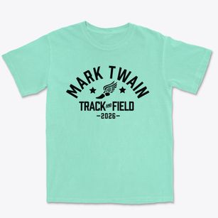 Mark Twain Elementary School Track and Field Premium Heavyweight T-shirt