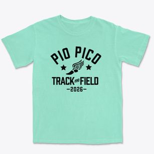 Pio Pico Elementary School Track and Field Premium Heavyweight T-shirt