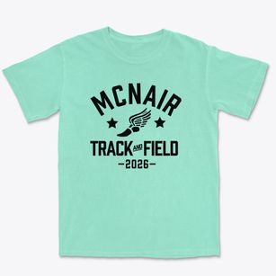 Mcnair Junior High School Track and Field Premium Heavyweight T-shirt