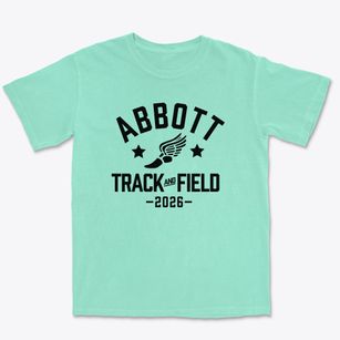 Abbott Middle School Track and Field Premium Heavyweight T-shirt