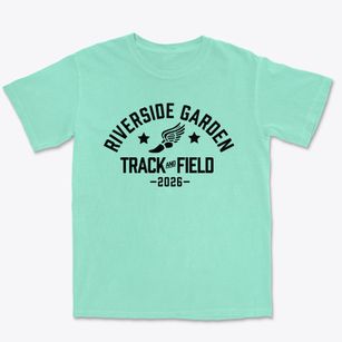 Riverside Garden Elementary School Track and Field Premium Heavyweight T-shirt
