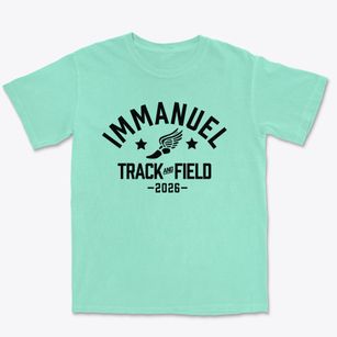 Immanuel Lutheran School Track and Field Premium Heavyweight T-shirt