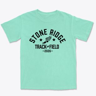 Stone Ridge Christian High School Track and Field Premium Heavyweight T-shirt