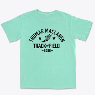 Thomas Maclaren School Track and Field Premium Heavyweight T-shirt