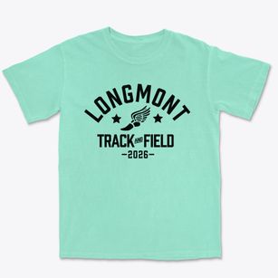 Longmont Christian School Track and Field Premium Heavyweight T-shirt