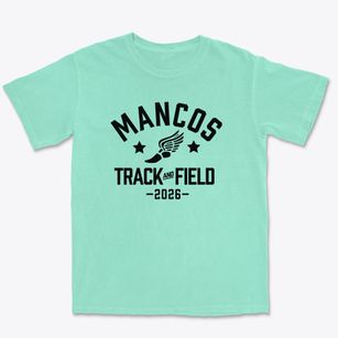 Mancos Middle School Track and Field Premium Heavyweight T-shirt