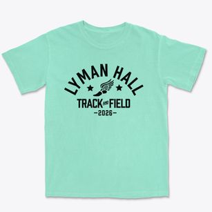 Lyman Hall High School Track and Field Premium Heavyweight T-shirt