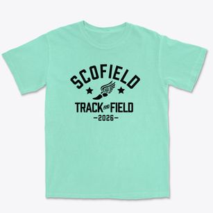Scofield Magnet Middle School Track and Field Premium Heavyweight T-shirt