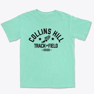 Collins Hill High School Track and Field Premium Heavyweight T-shirt