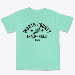 Worth County Middle School Track and Field Premium Heavyweight T-shirt