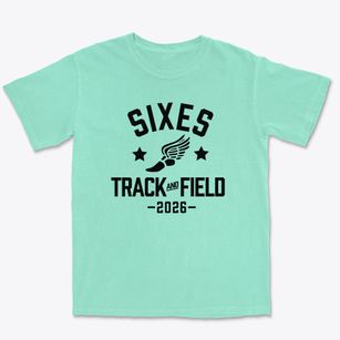 Sixes Elementary School Track and Field Premium Heavyweight T-shirt