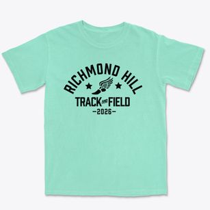 Richmond Hill High School Track and Field Premium Heavyweight T-shirt