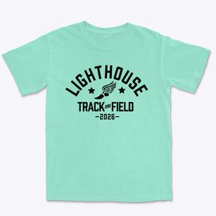 Lighthouse Christian School Track and Field Premium Heavyweight T-shirt