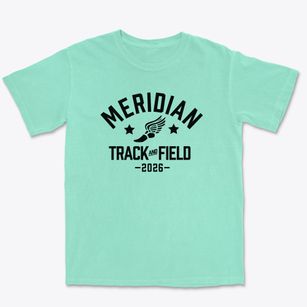 Meridian Junior High School Track and Field Premium Heavyweight T-shirt