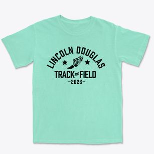 Lincoln Douglas Elementary School Track and Field Premium Heavyweight T-shirt