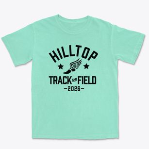 Hilltop Elementary School Track and Field Premium Heavyweight T-shirt