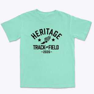 Heritage Middle School Track and Field Premium Heavyweight T-shirt