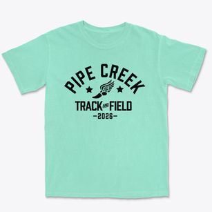 Pipe Creek Elementary School Track and Field Premium Heavyweight T-shirt
