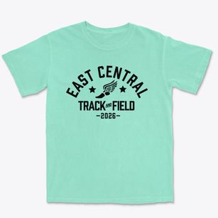 East Central Community School Track and Field Premium Heavyweight T-shirt