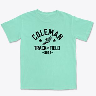 Coleman Middle School Track and Field Premium Heavyweight T-shirt